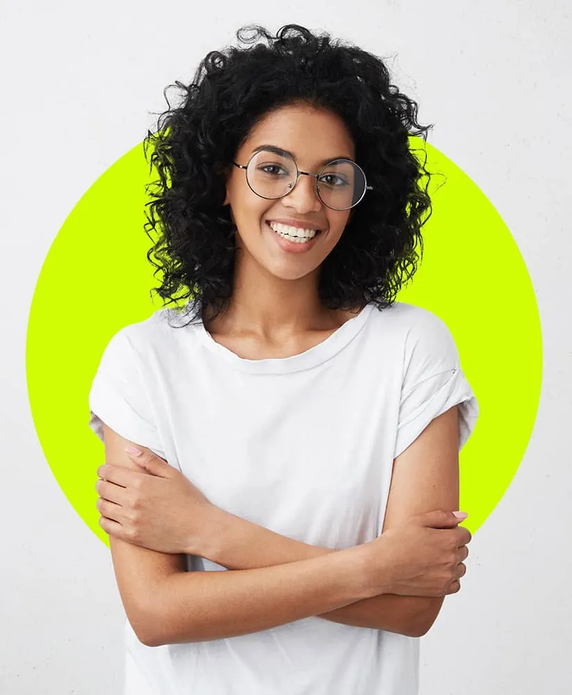Smiling AI software engineering student